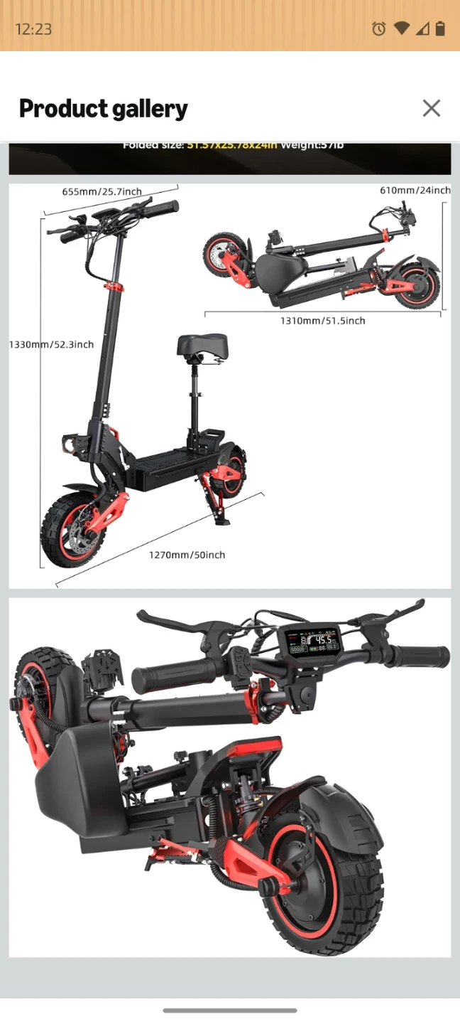 E - Scooter 1200W - photo 4