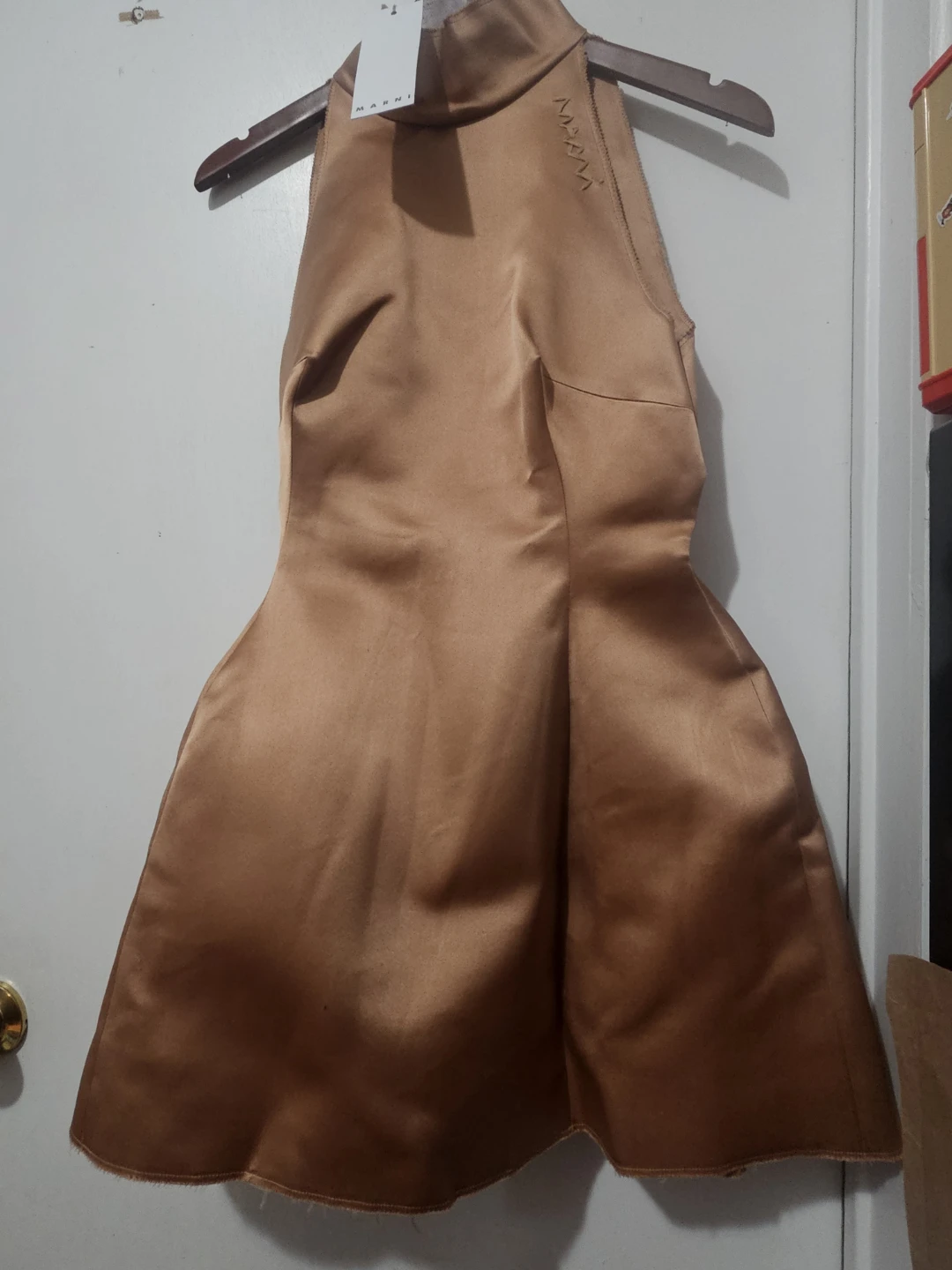Marni Brown High-Neck Dress - photo 4