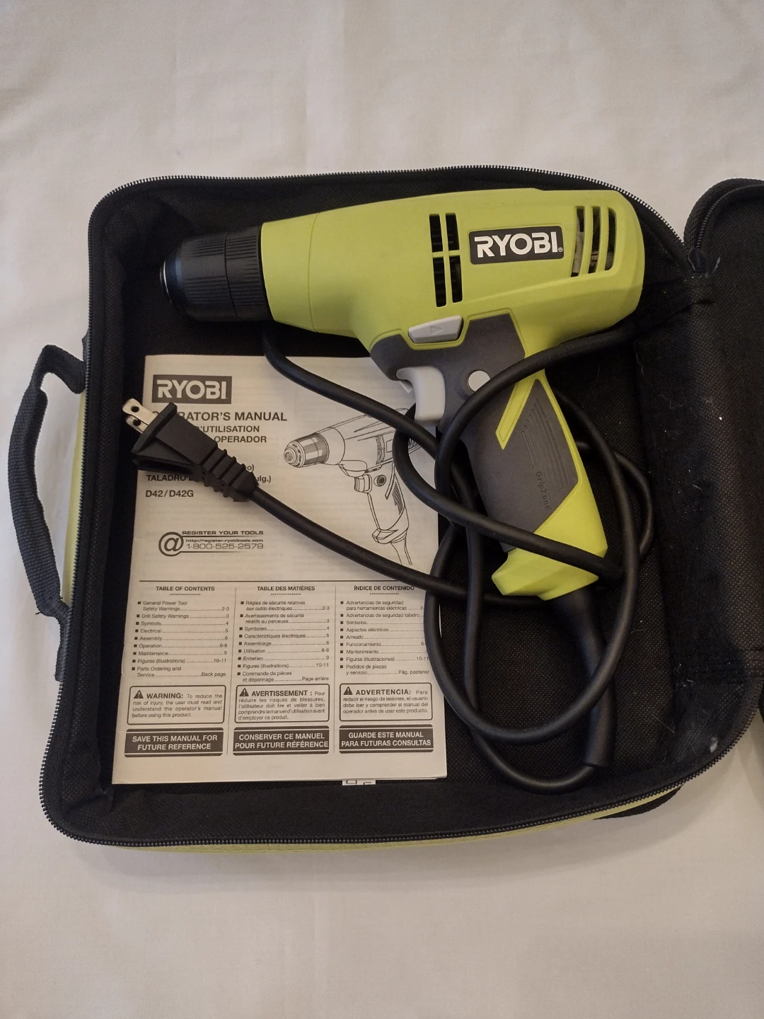 Ryobi D42G 3/8-inch Drill - photo 3