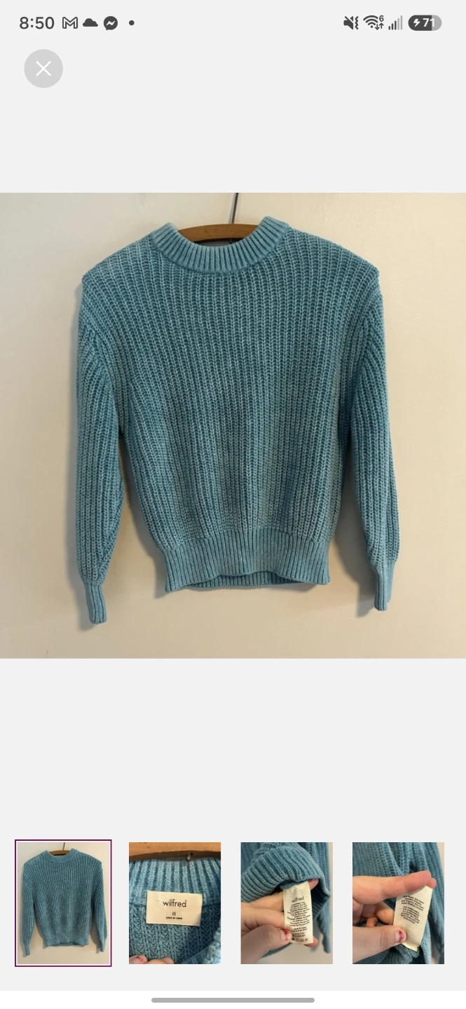 Wilfred Blue Sweater