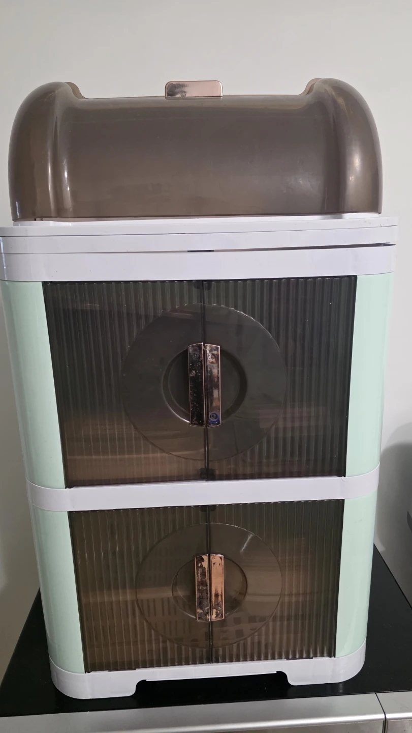 2-Tier Storage Cabinet with Doors - photo 2