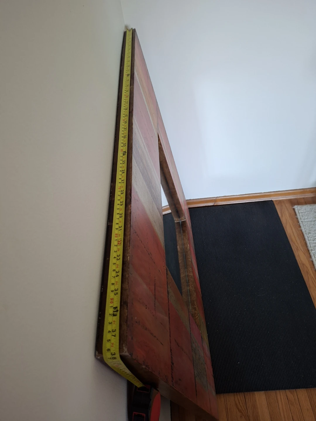 Pier 1 Abstract Painted Square Wall Mirror - photo 4