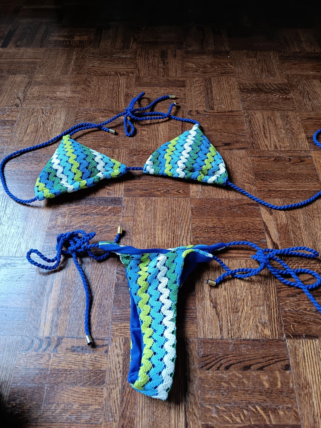 Crocheted Bikini Swimsuit