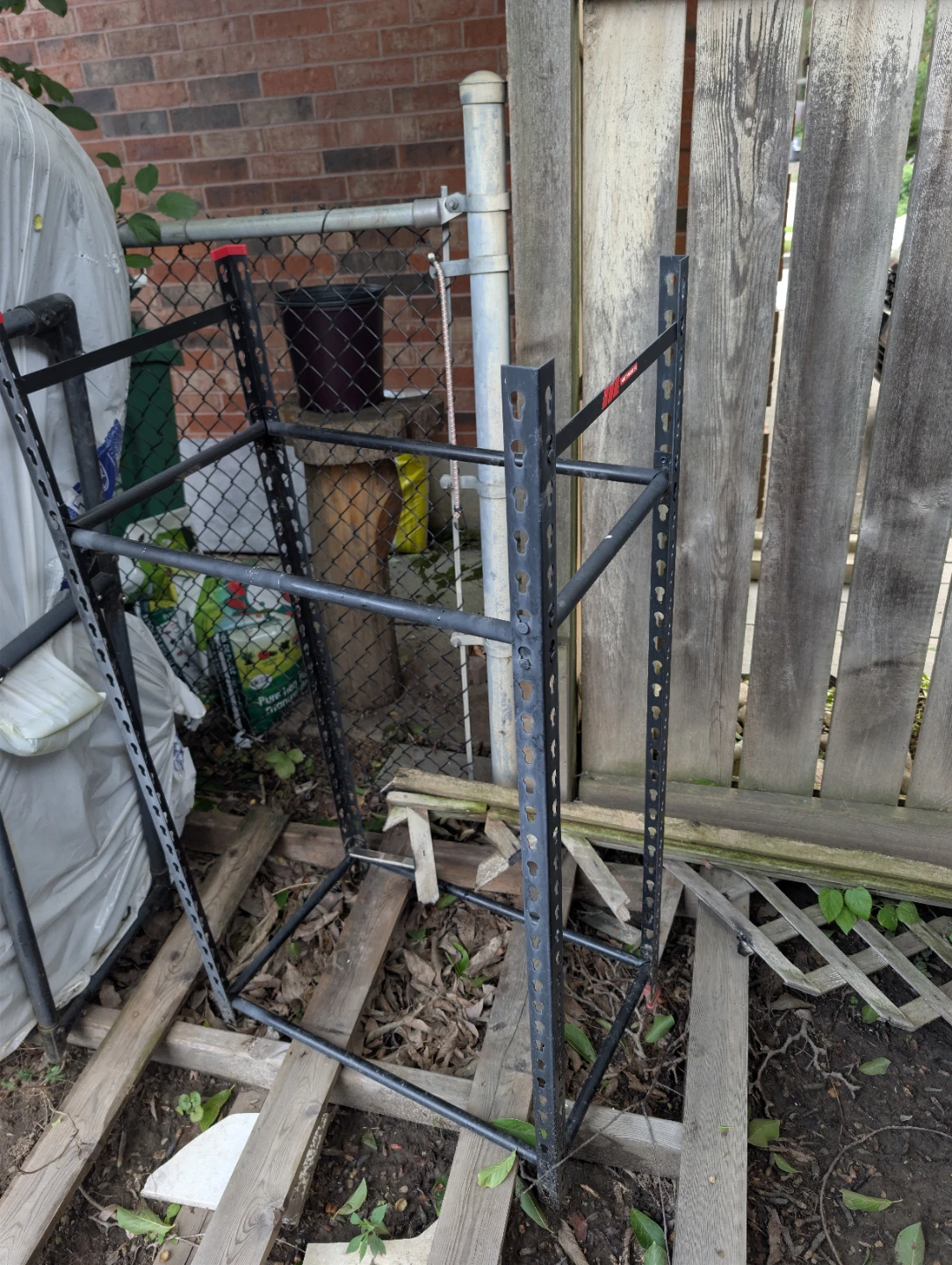 Industrial Metal Shelving Unit Frame
