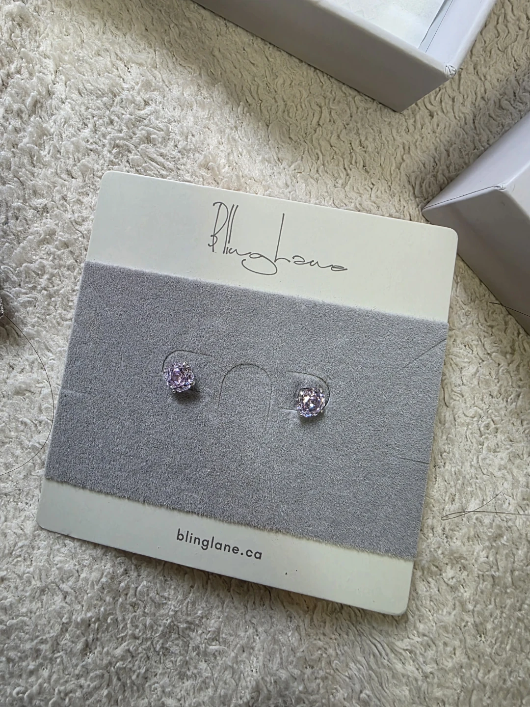 GIFTABLE Brand New Sterling Silver Crystal Stud Earrings - photo 5