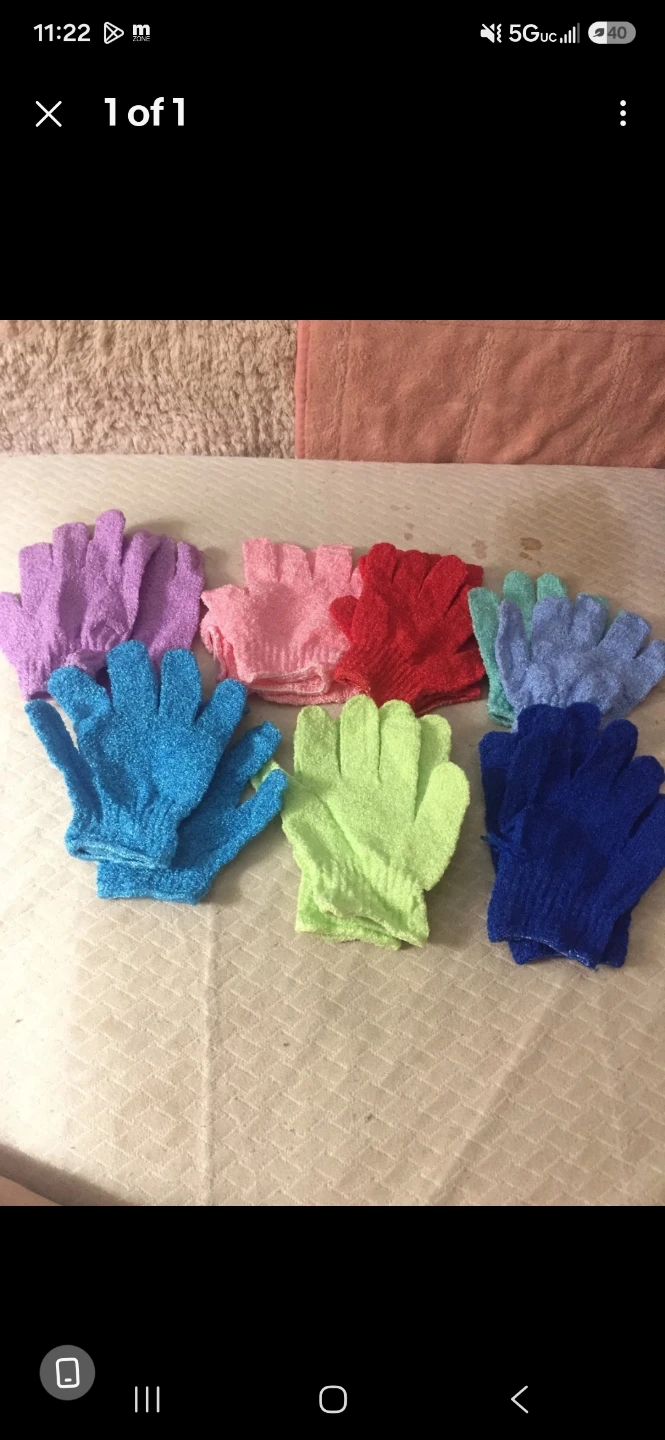 Exfoliating gloves/kojic soap & turmeric soap Bundle