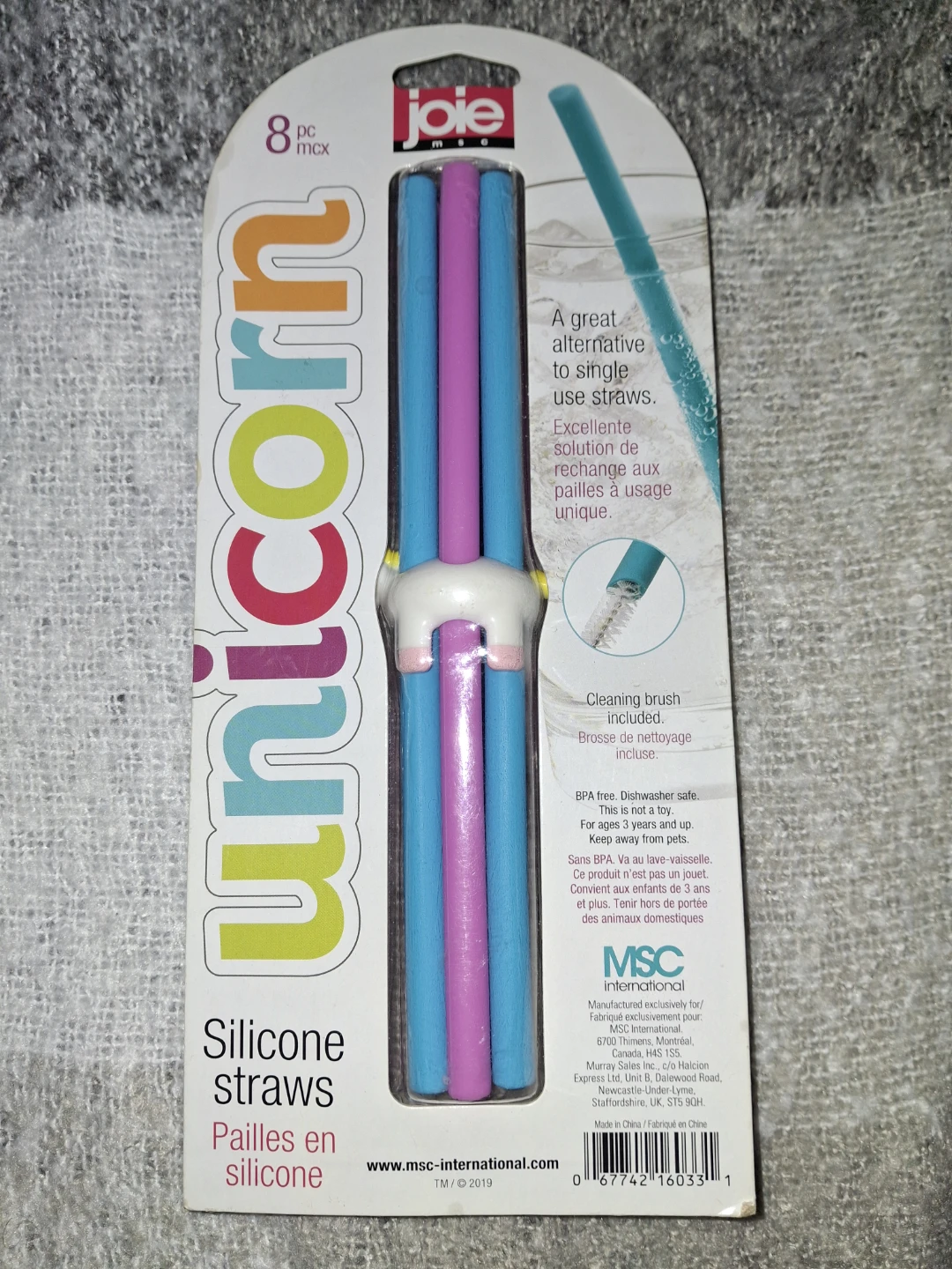 Joie Unicorn Silicone Straws - 8 Pcs - photo 2