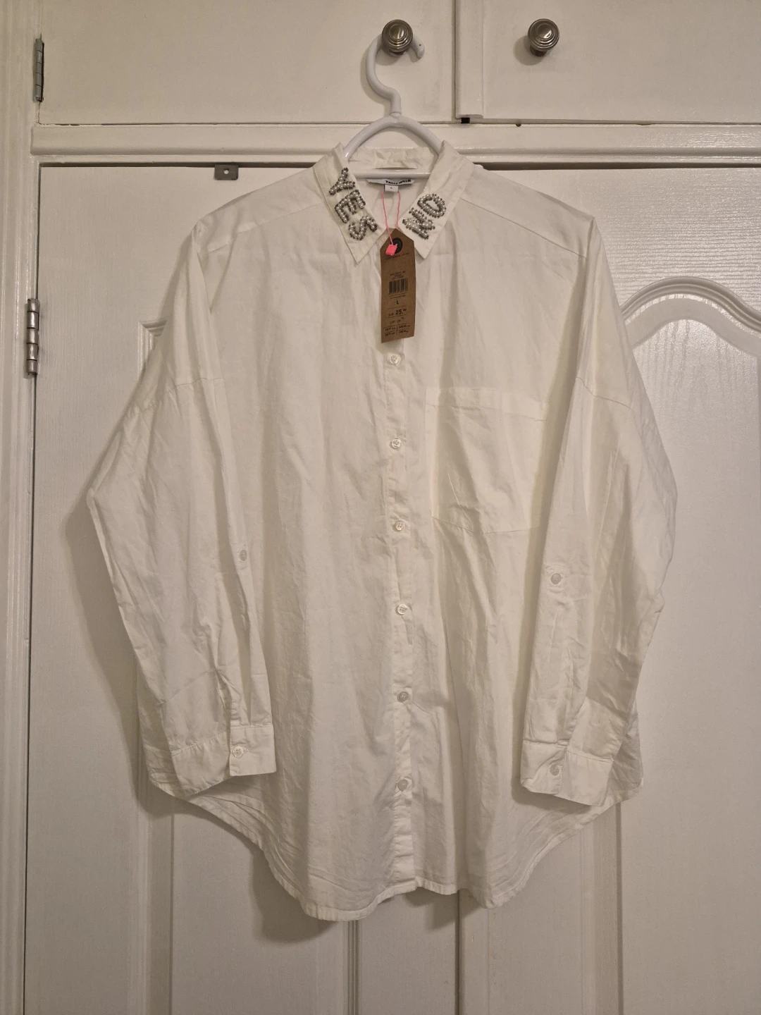 NEW Tally Weijl White Button-Up Shirt - photo 2
