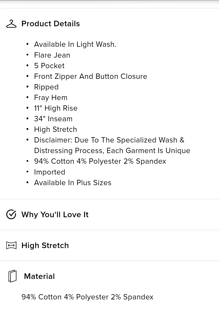 New Women's Flare Jeans Light Wash - photo 5