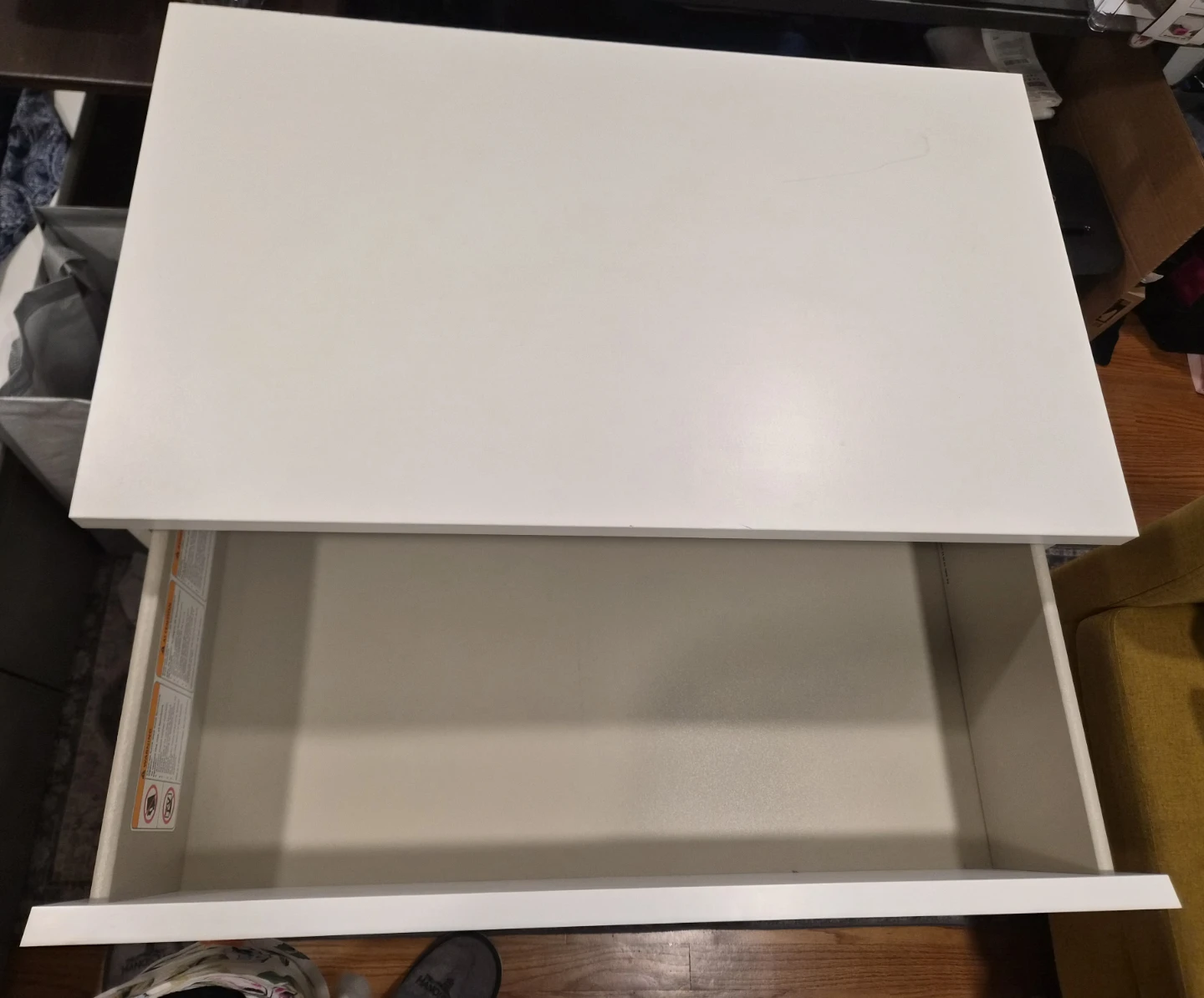 3-Drawer Chest White - photo 2