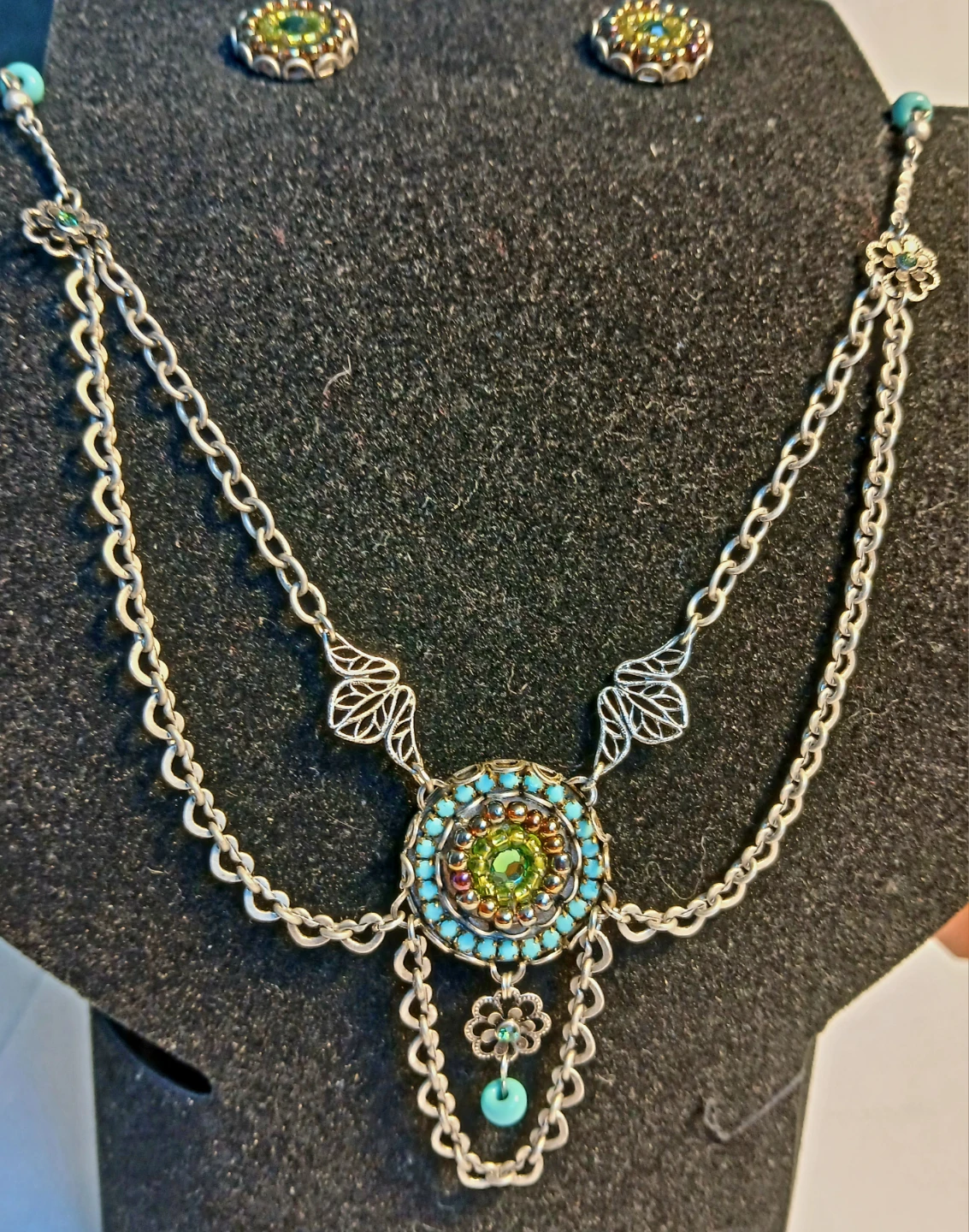 Bohemian Style Necklace and Earring Set - photo 2