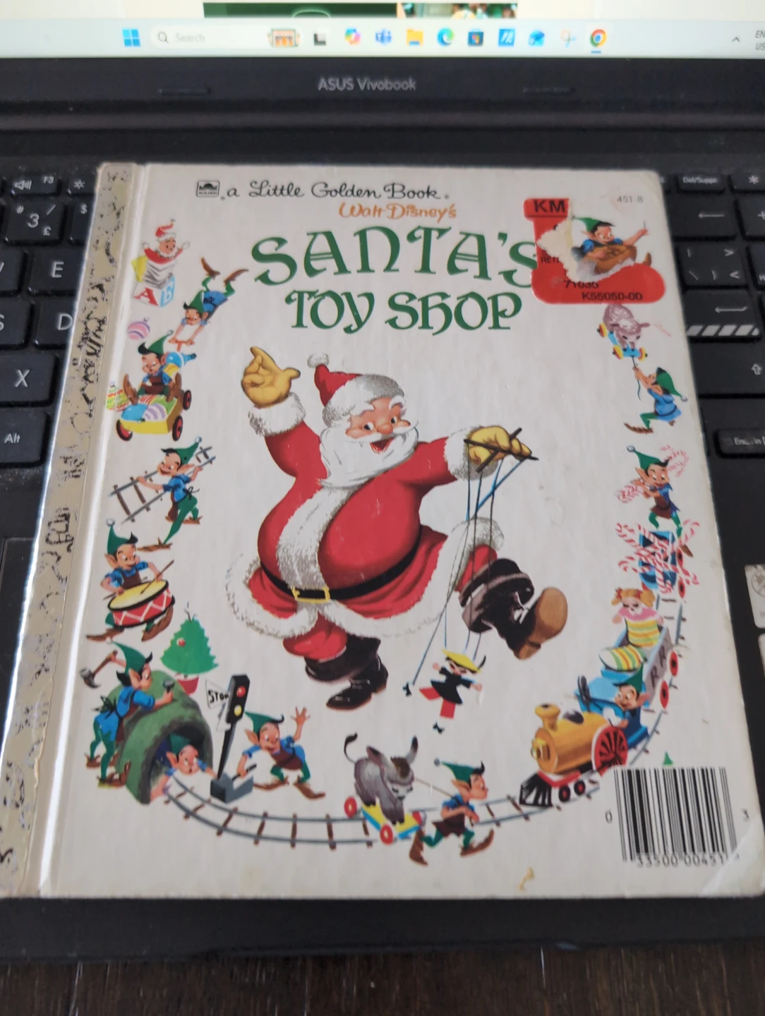 Walt Disney's Santa's Toy Shop Little Golden Book