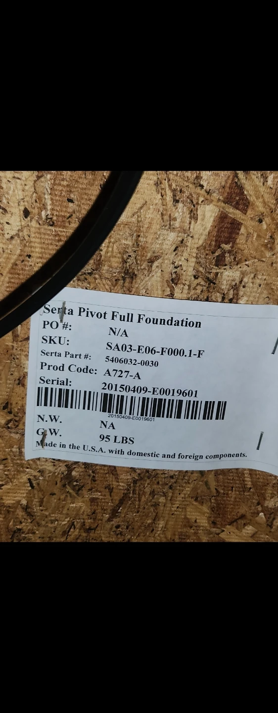 Serta Double head riser foundation base only - photo 4