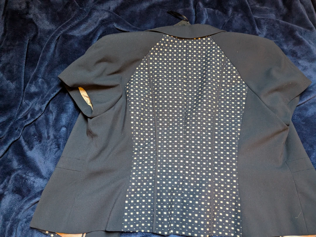 Marks & Spencer Autograph Navy Mix Blazer Size 18 - photo 3