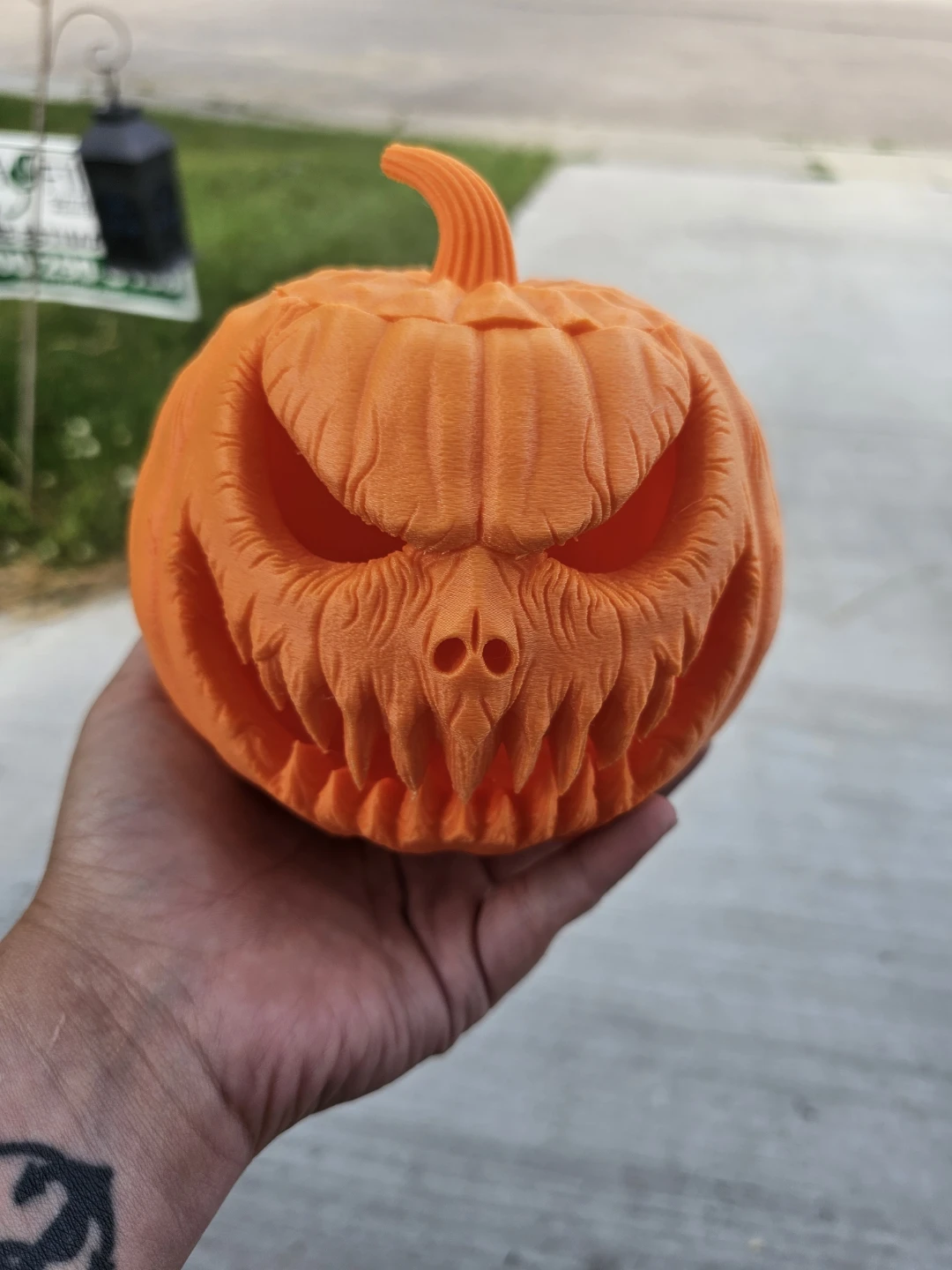 Spooky Jack-o'-lantern decoration