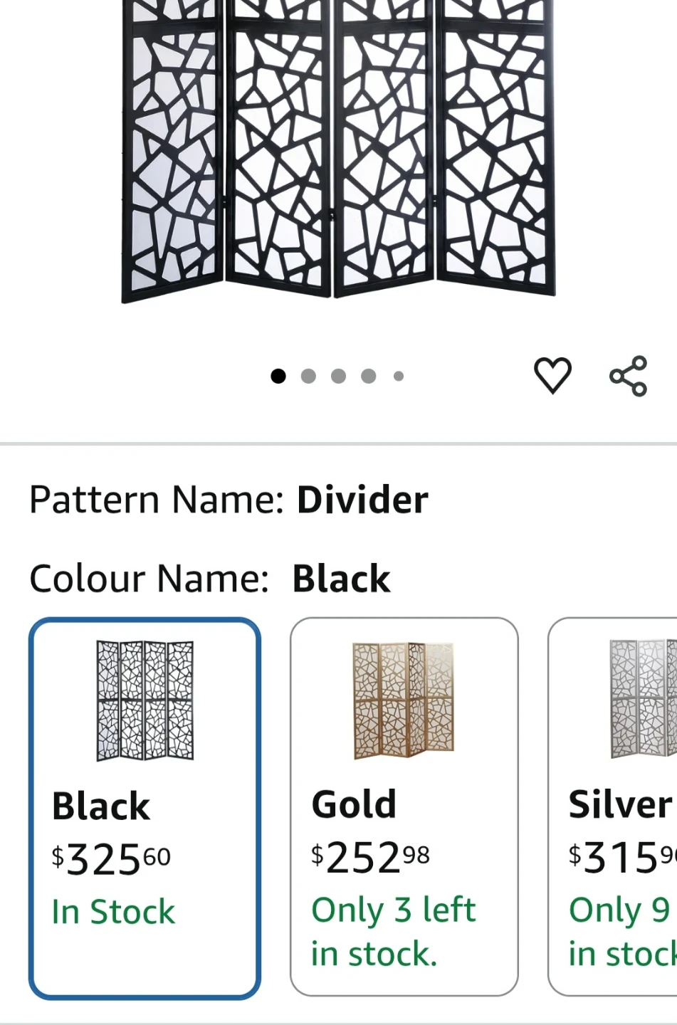 Beautiful 4-Panel Room Divider - photo 2