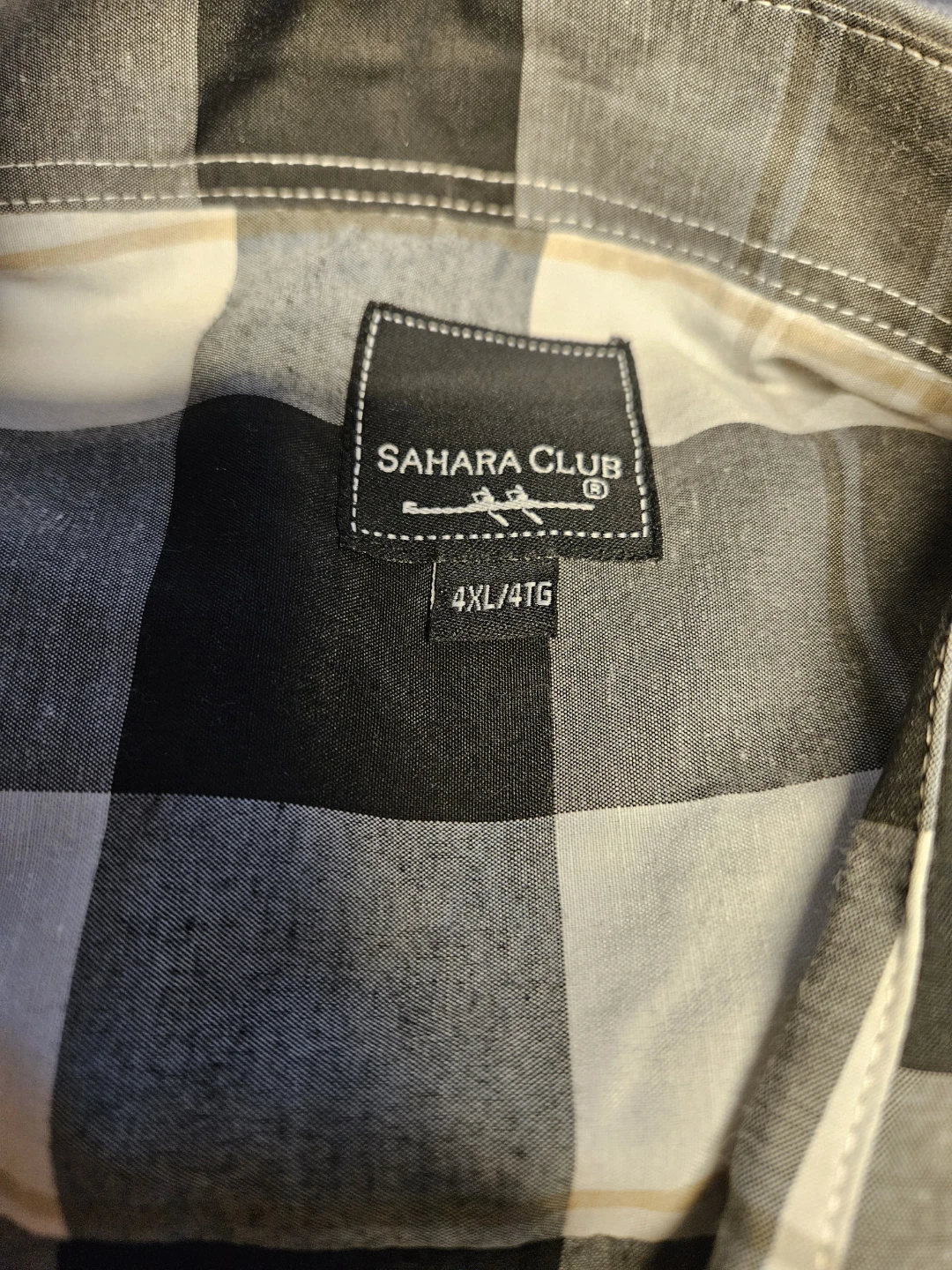 Sahara Club Short Sleeve Plaid Shirt 4XL - photo 2