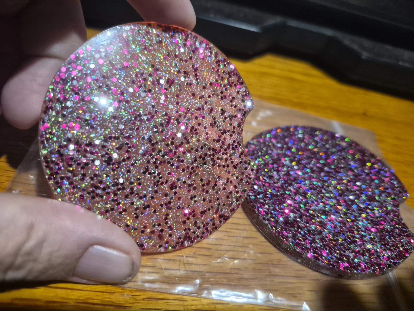 Glitter Car Coasters Set - photo 2