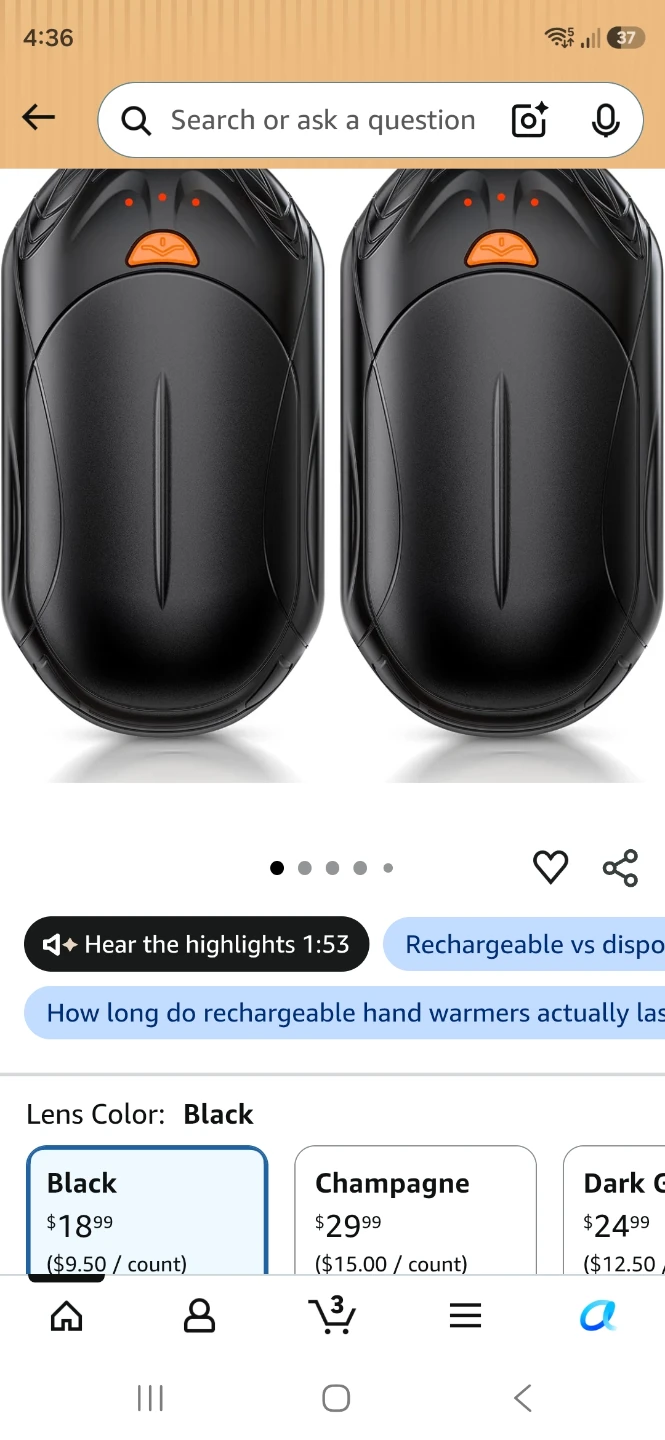 FANG LISS Electric Hand Warmers - Rechargeable