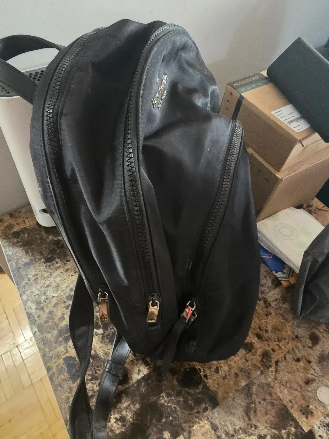 Kate Spade Black Nylon Backpack 3 compartment - photo 3