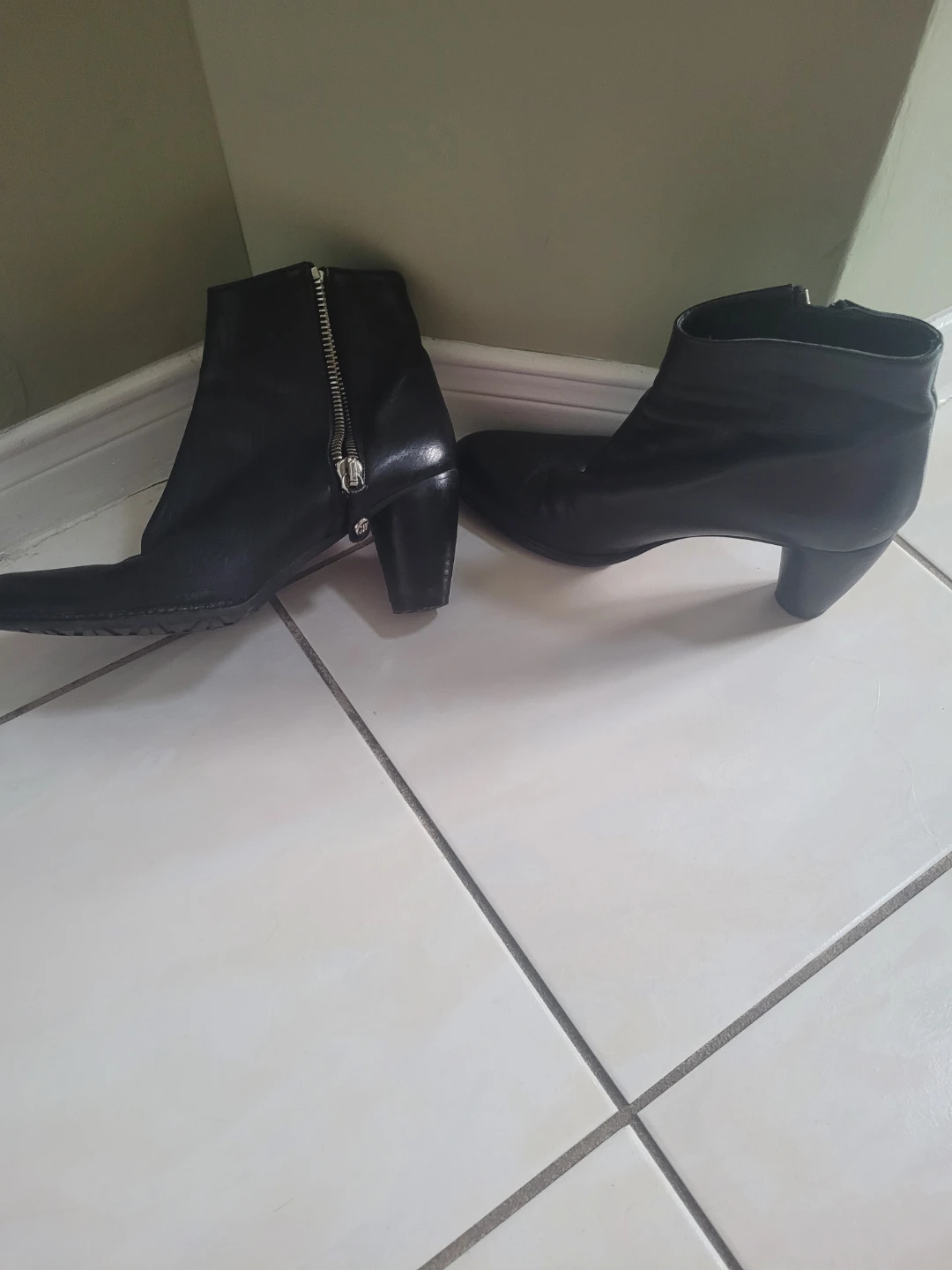 Black  Ankle Boots size 8