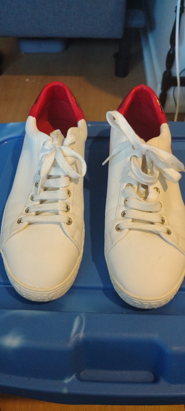 White and Red PERFECT Sneakers