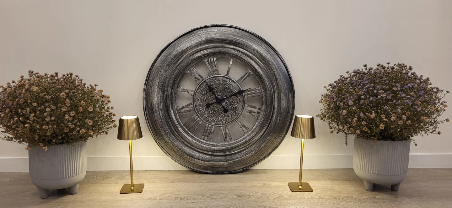 Large 29.5" Decorative Wall Clock – $20