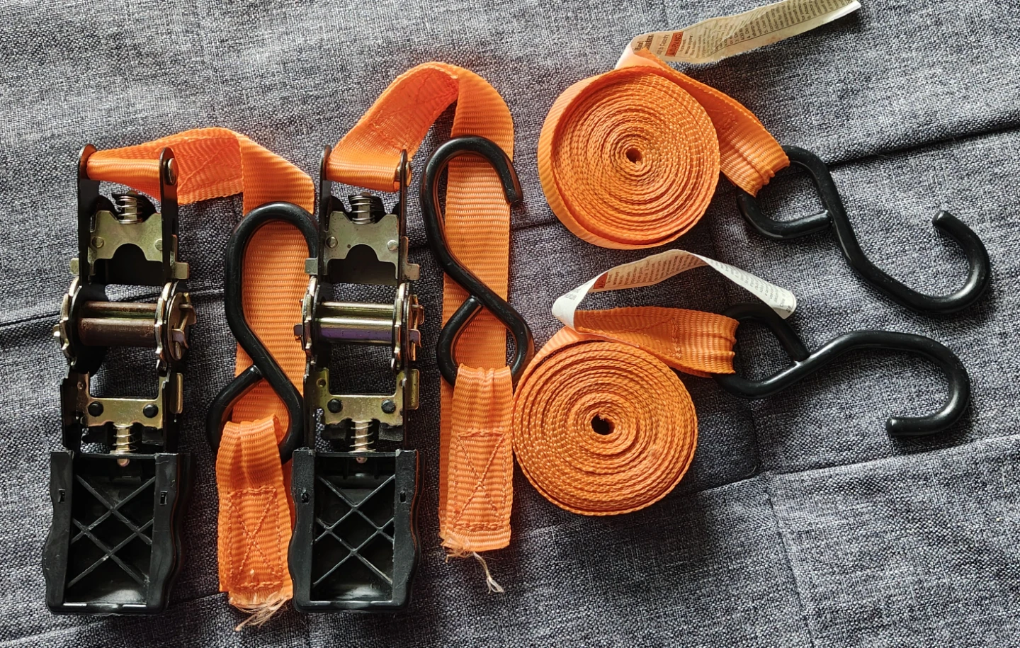 Haul Master 400lb Cap. Ratchet Tie-Down Straps - photo 4