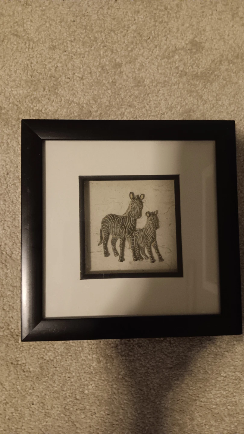 Framed African Animal Art Prints 8x8 (Set of 2) - photo 2