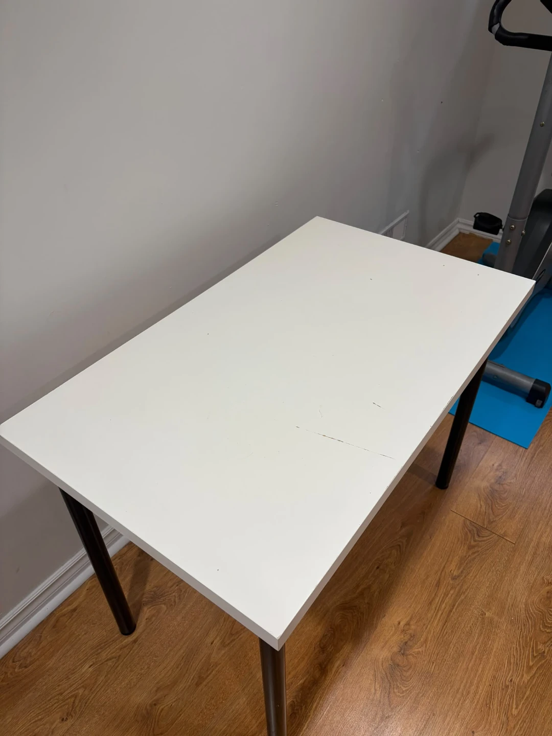 White Desk Table with Black Legs - photo 2
