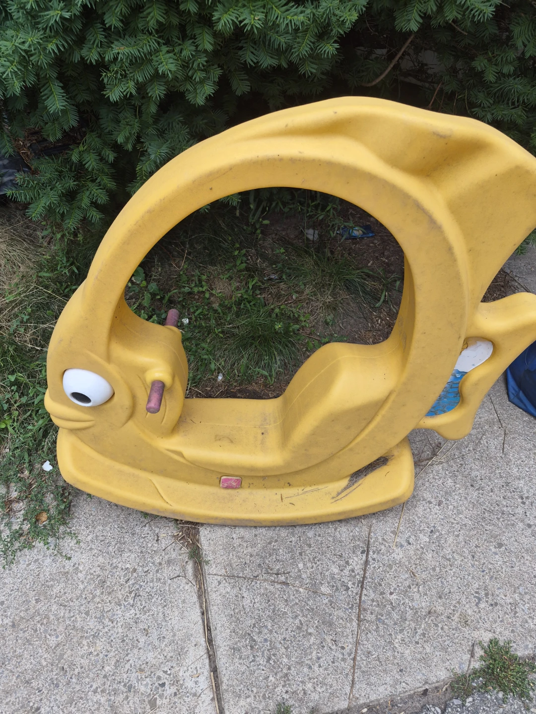 Yellow Fish Rocker Ride-On Toy