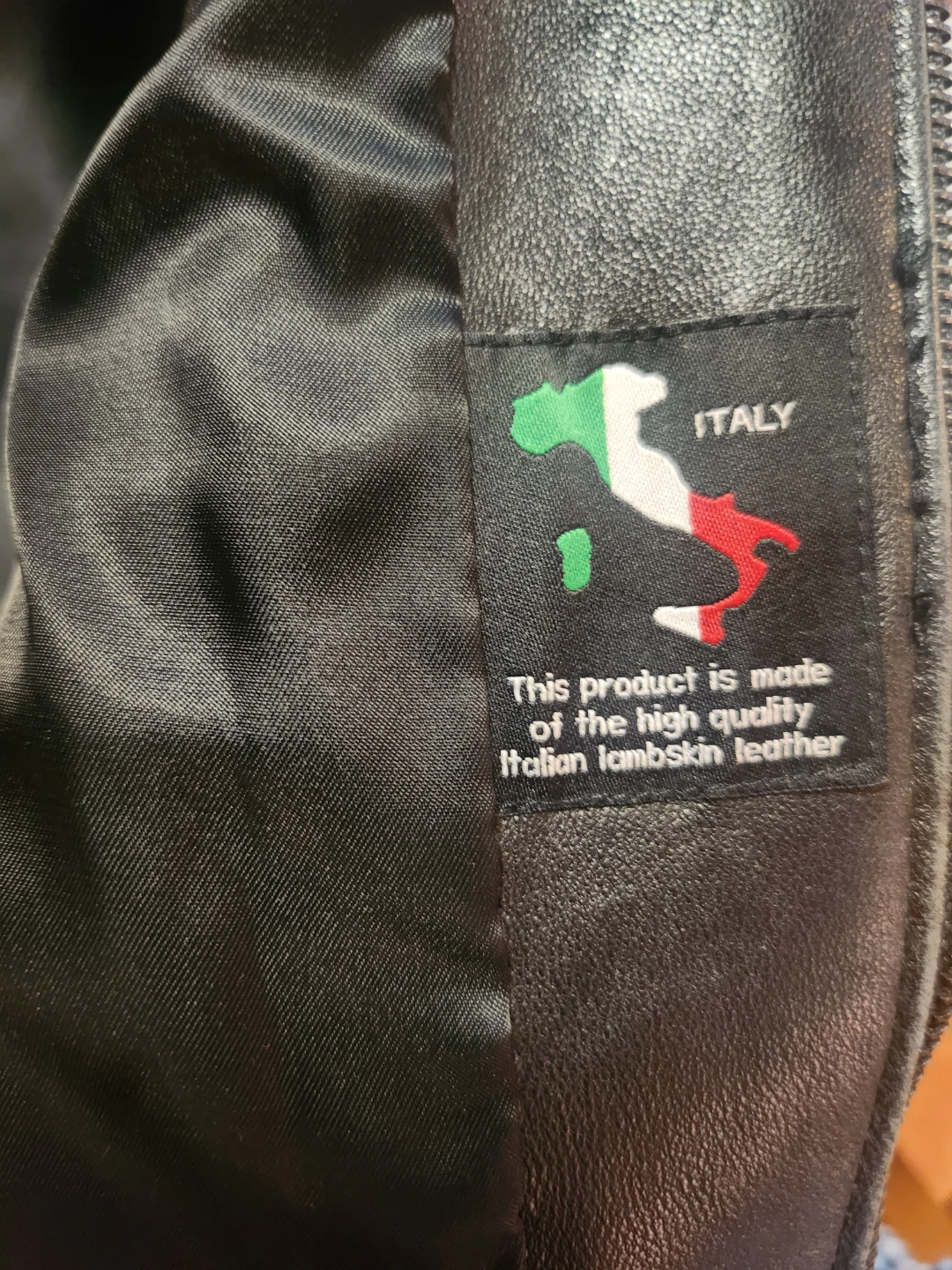 Premium Italian Lambskin Leather Jacket - Size L - photo 4