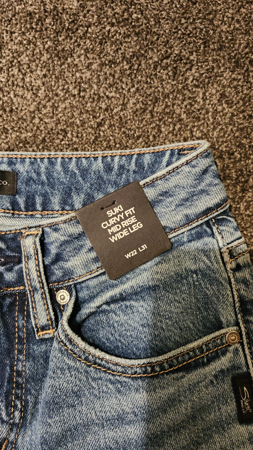 Silver Jeans Co. Women's SUKI Mid Rise Wide Leg Jeans - W22 L31 - photo 3