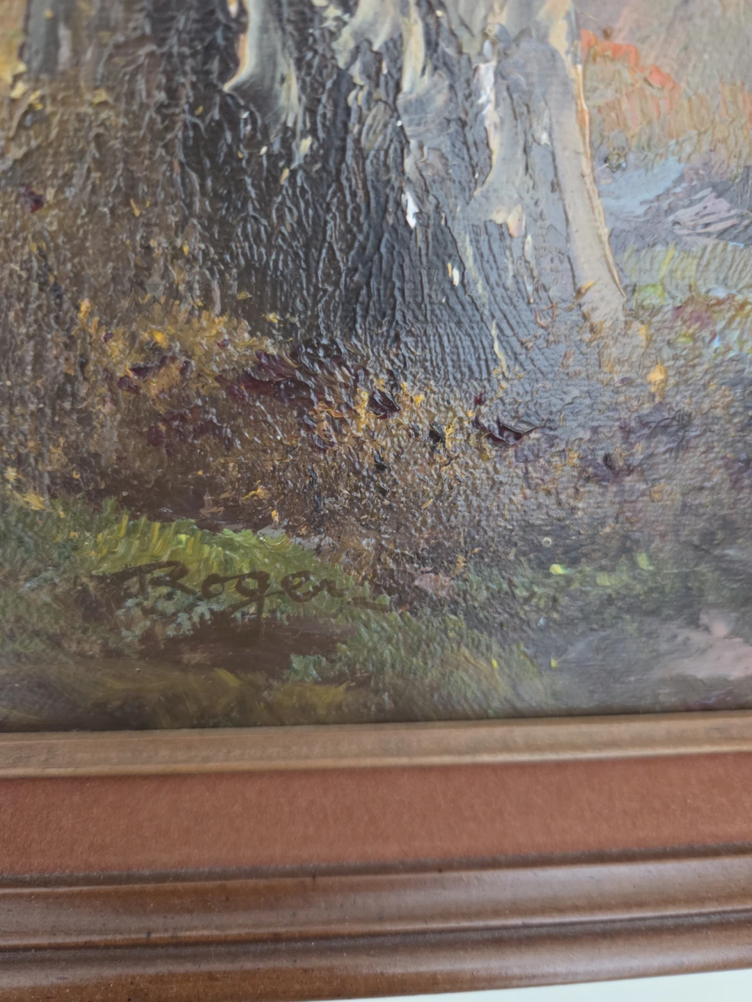 Oil Painting "110 Rust - Beck" by Roger - Framed Landscape - photo 2