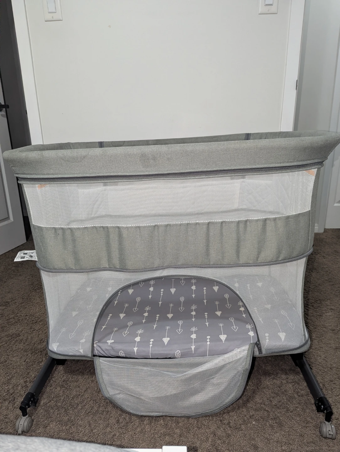 Baby Bassinet & Playpen 2-in-1 – Grey - photo 3