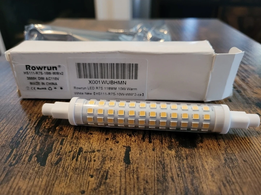 Rowrun LED R7S 118MM 10W Warm White Light Bulb