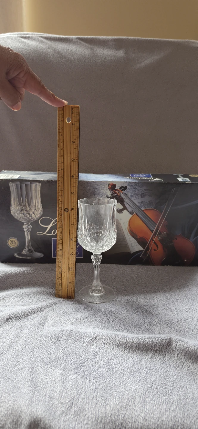 Longchamp 24% Lead Crystal Wine Glass - photo 2