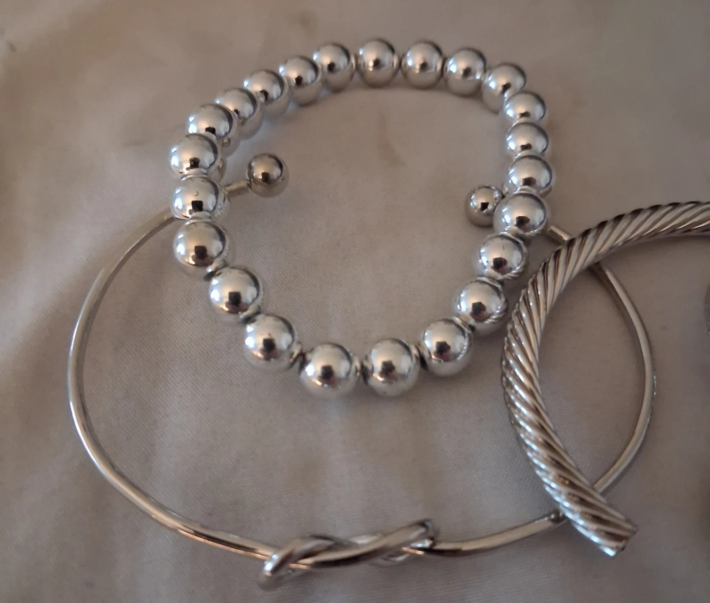 Silver Tone Bracelet and Ring Sets - photo 4