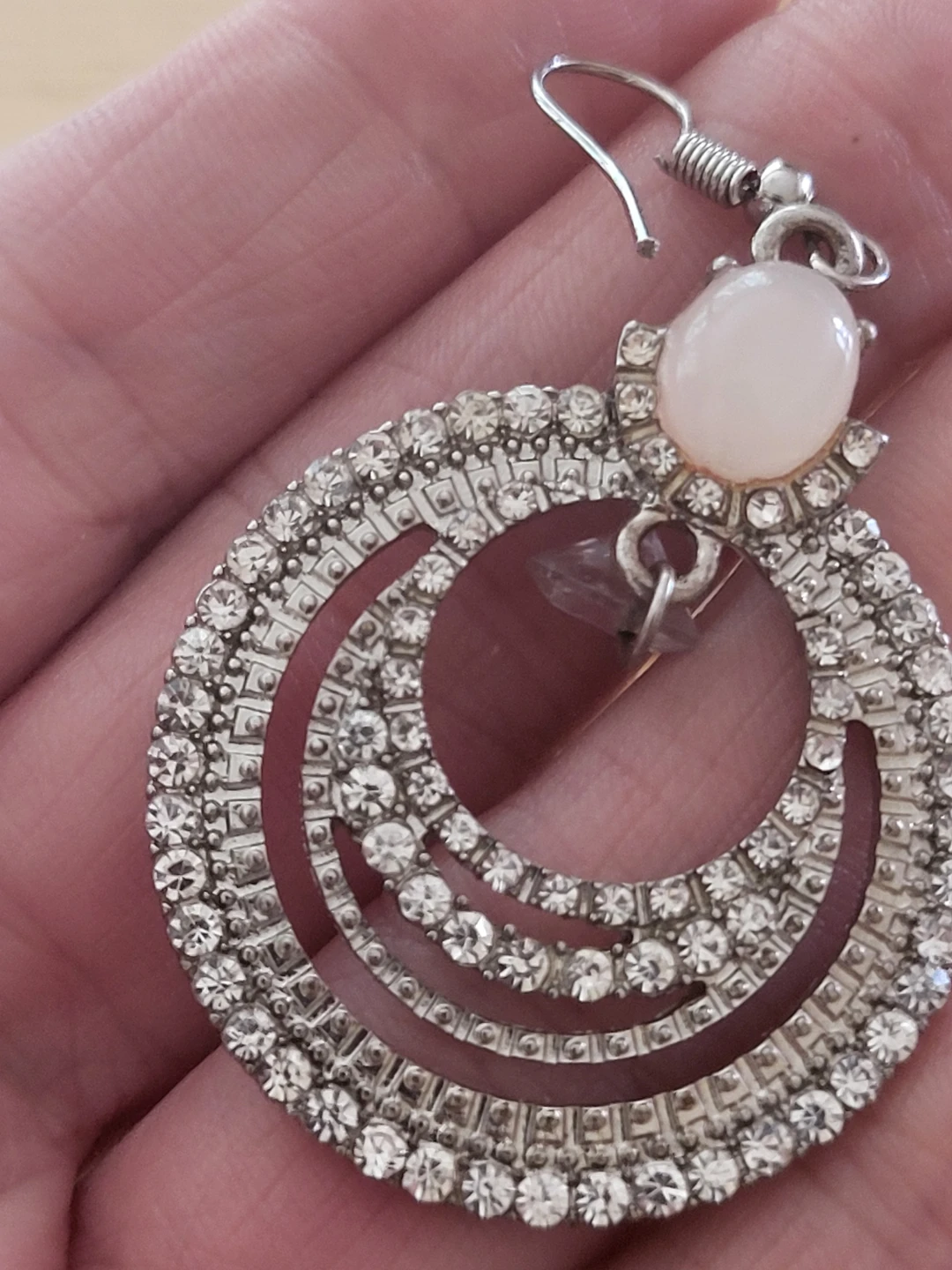Rhinestone Necklace and Earring Set - photo 4