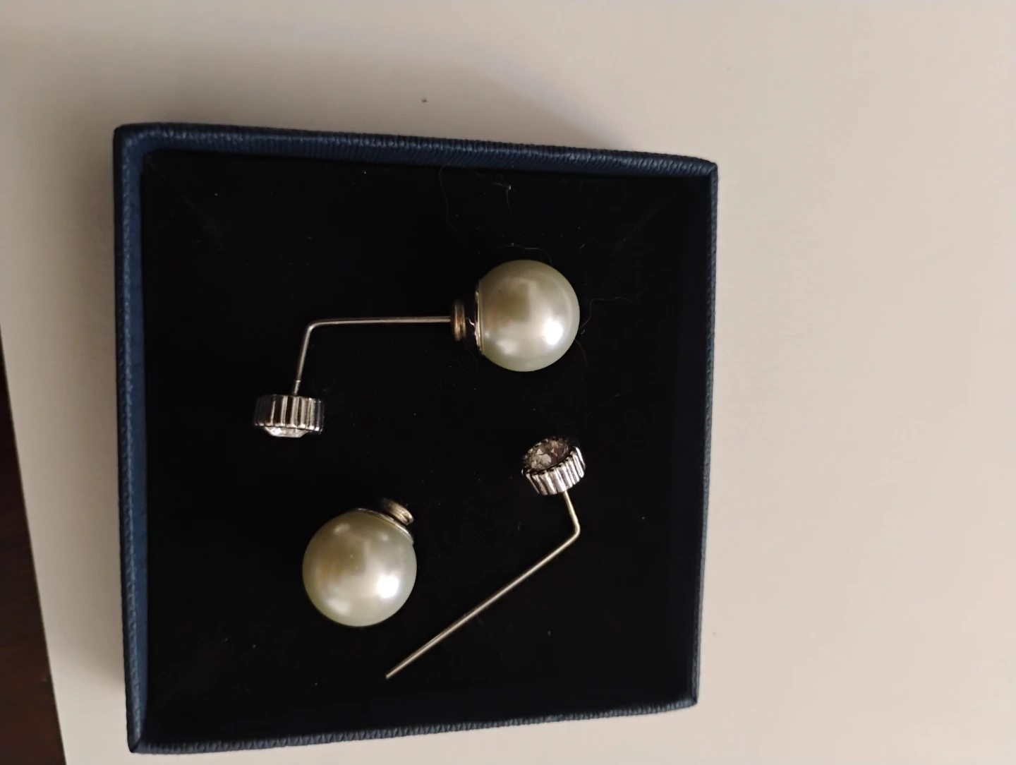 Pearl backed drop earrings - photo 2