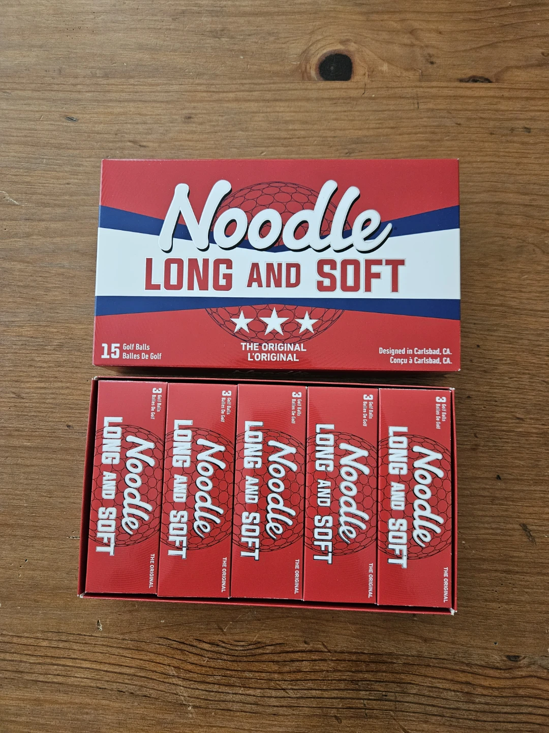 Noodle Long and Soft Golf Balls - 15 Count