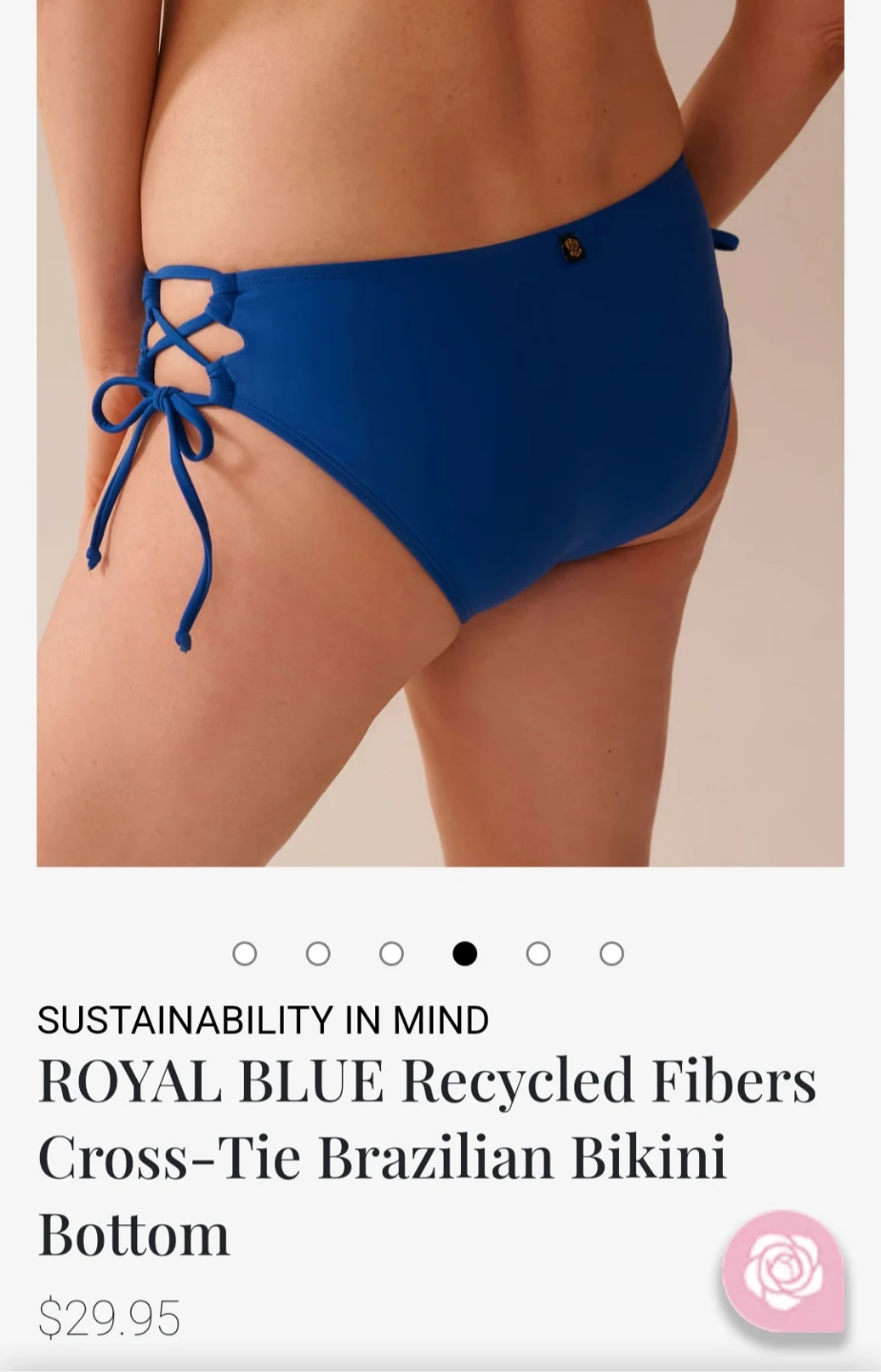 La Vie en Rose - Royal Blue Bikini Bottom M size - photo 5