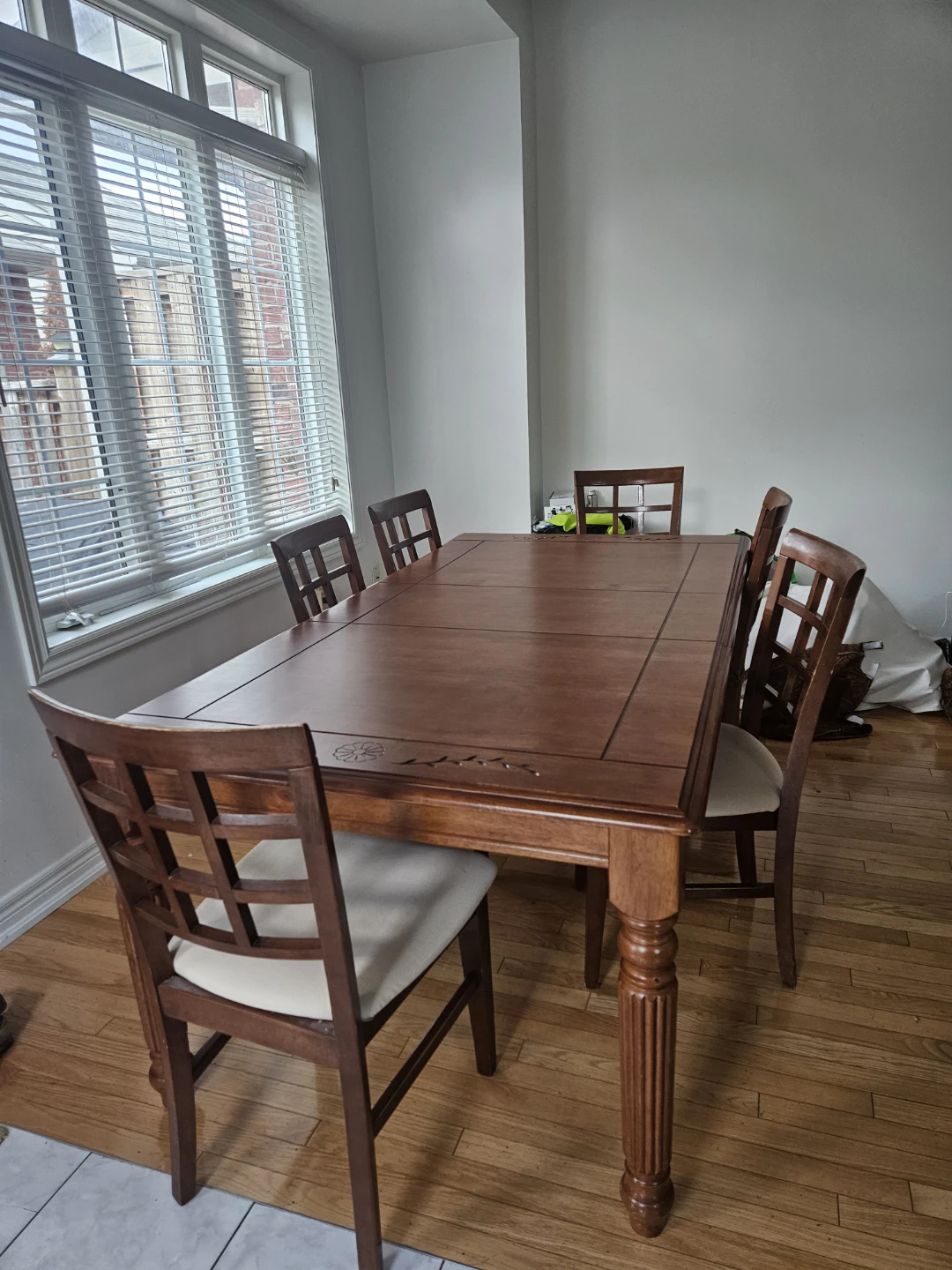 Wooden Dining Table with 6 Chairs - photo 4