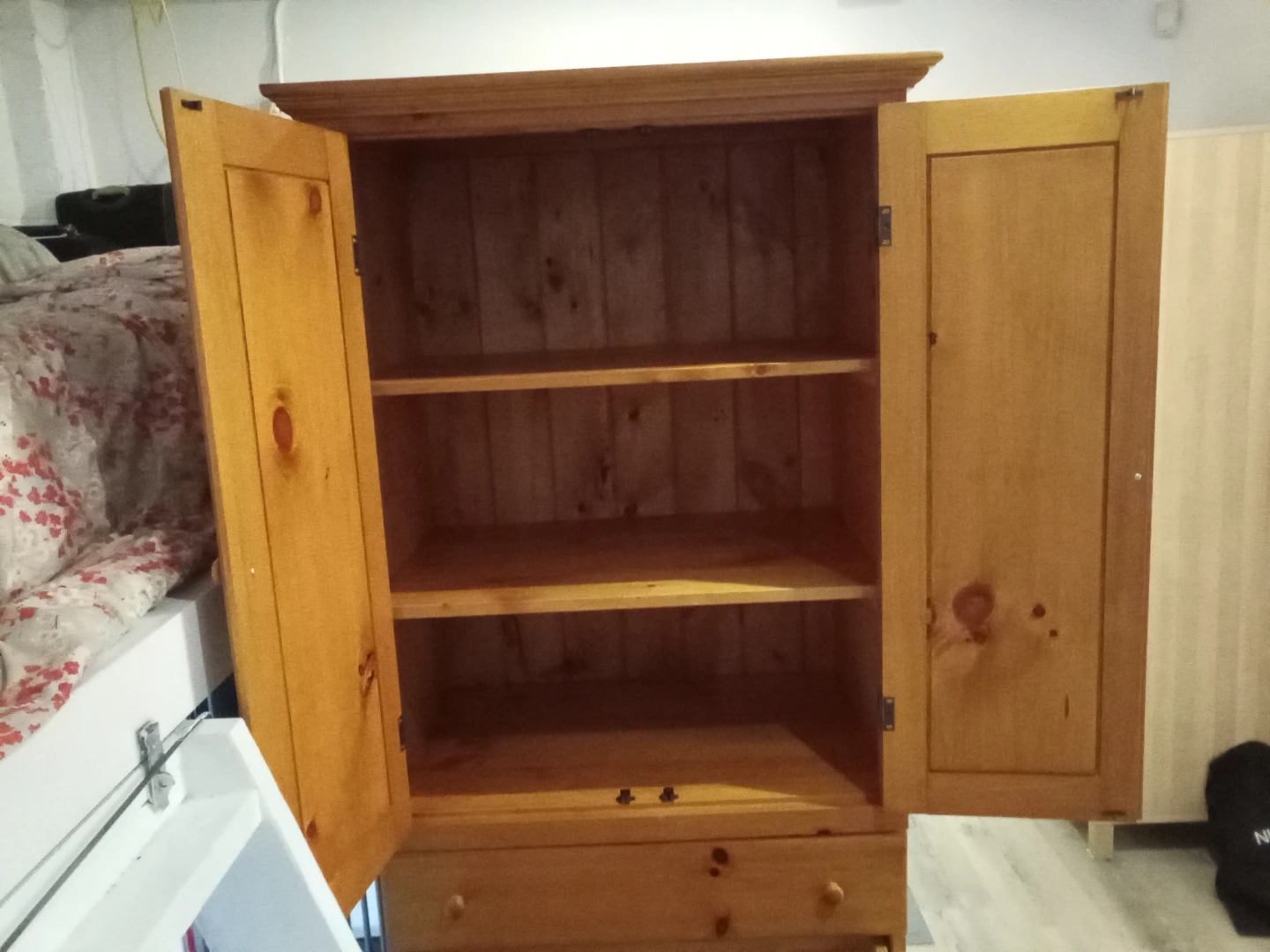Pine Armoire with Drawers - photo 4