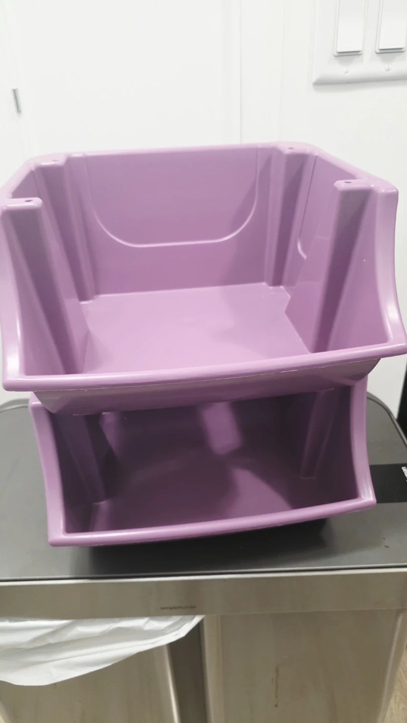 Purple Stackable Storage Bins