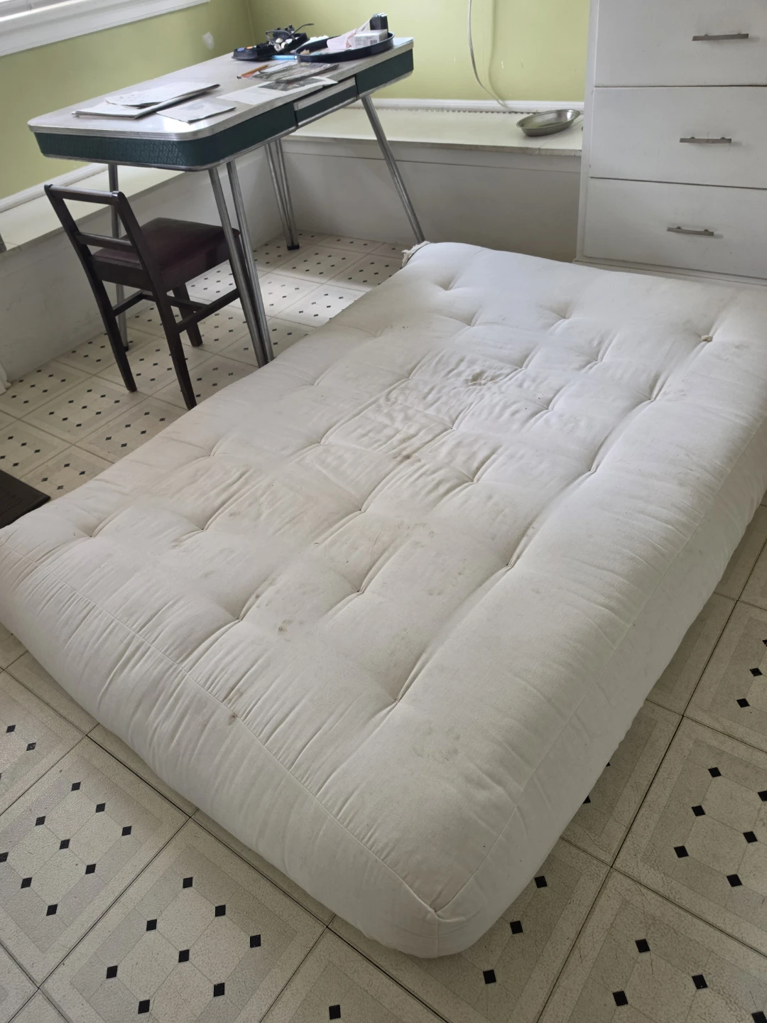 White Futon Mattress
