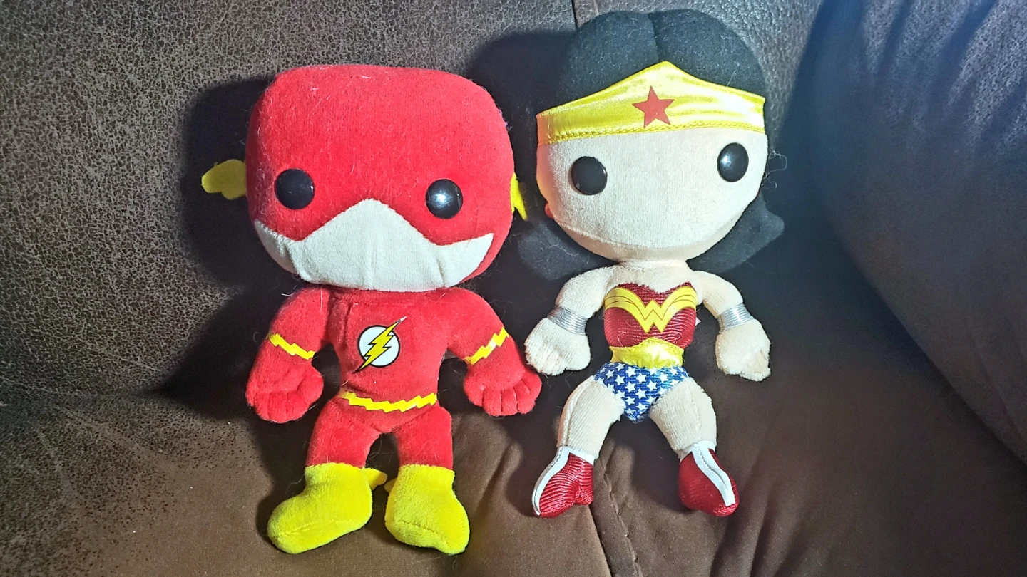 Wonder Woman and Flash Justice League 8” Funko Plushies