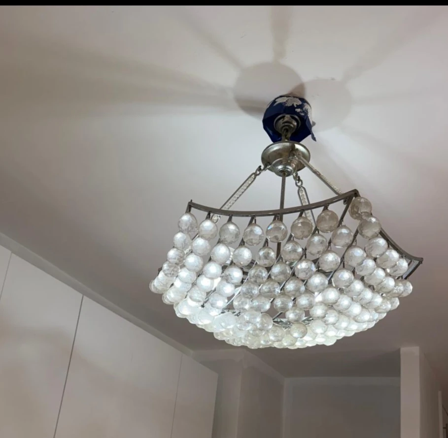 Beautiful expensive crystal ball chandelier