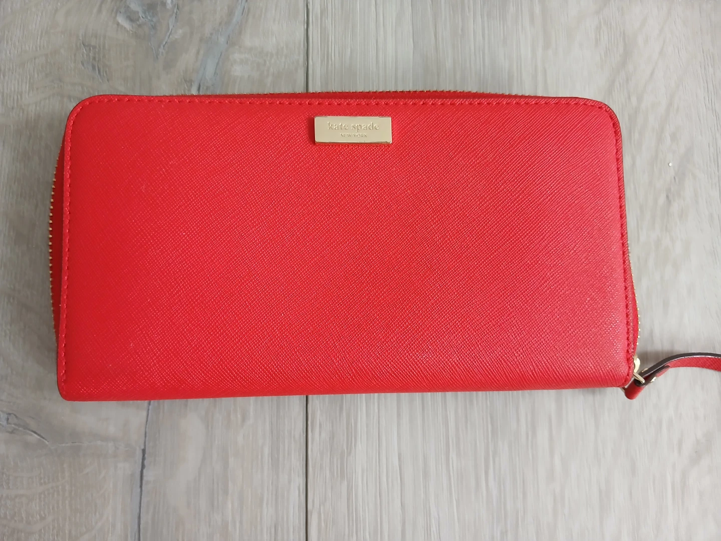 Kate Spade Red Zip Around Wallet