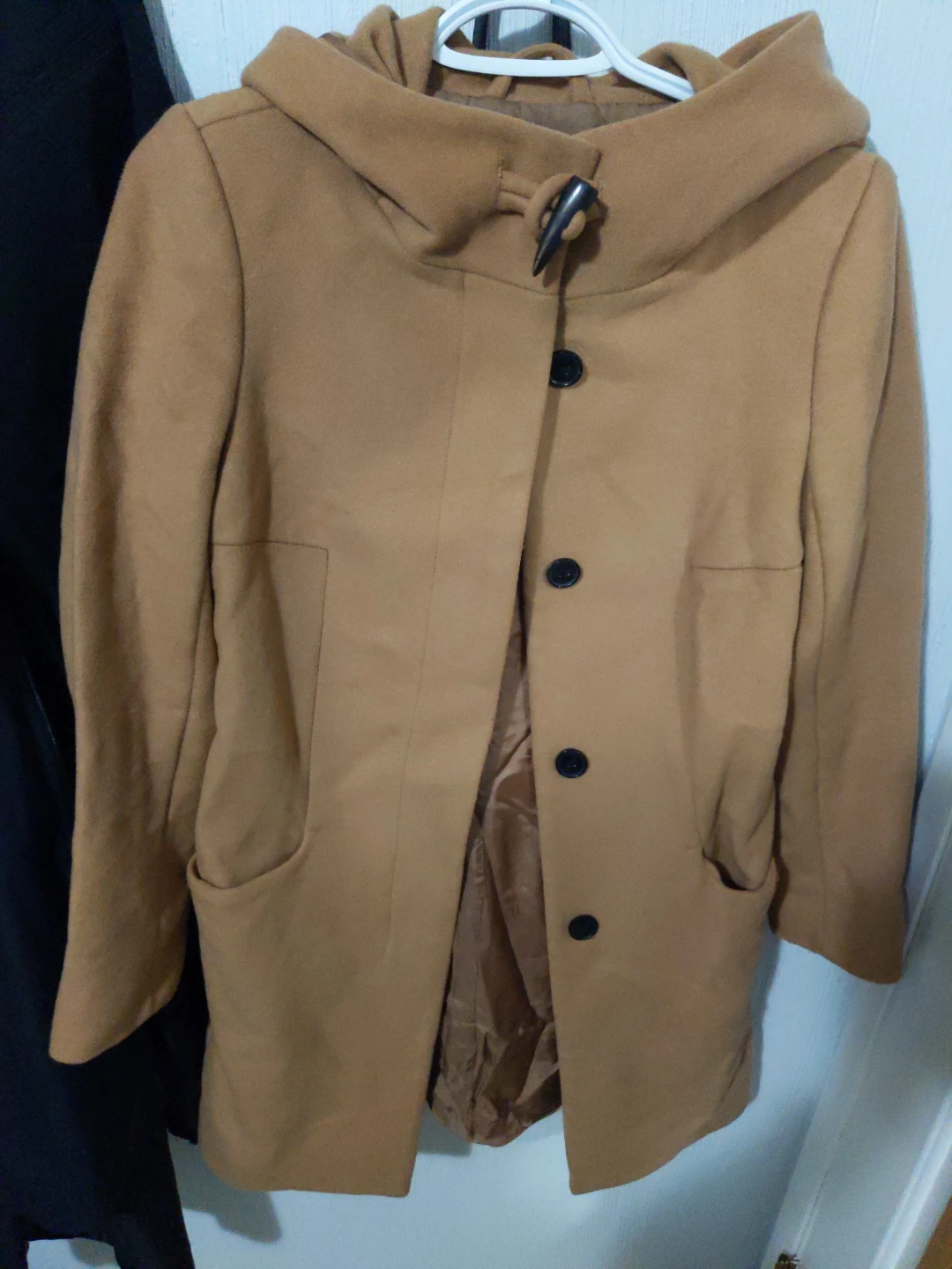 Aritizia Babaton Camel Hooded Wool Coat - photo 2